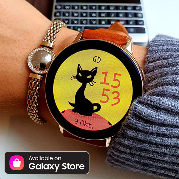 Watch face for Samsung Galaxy Watch - Cat lovers